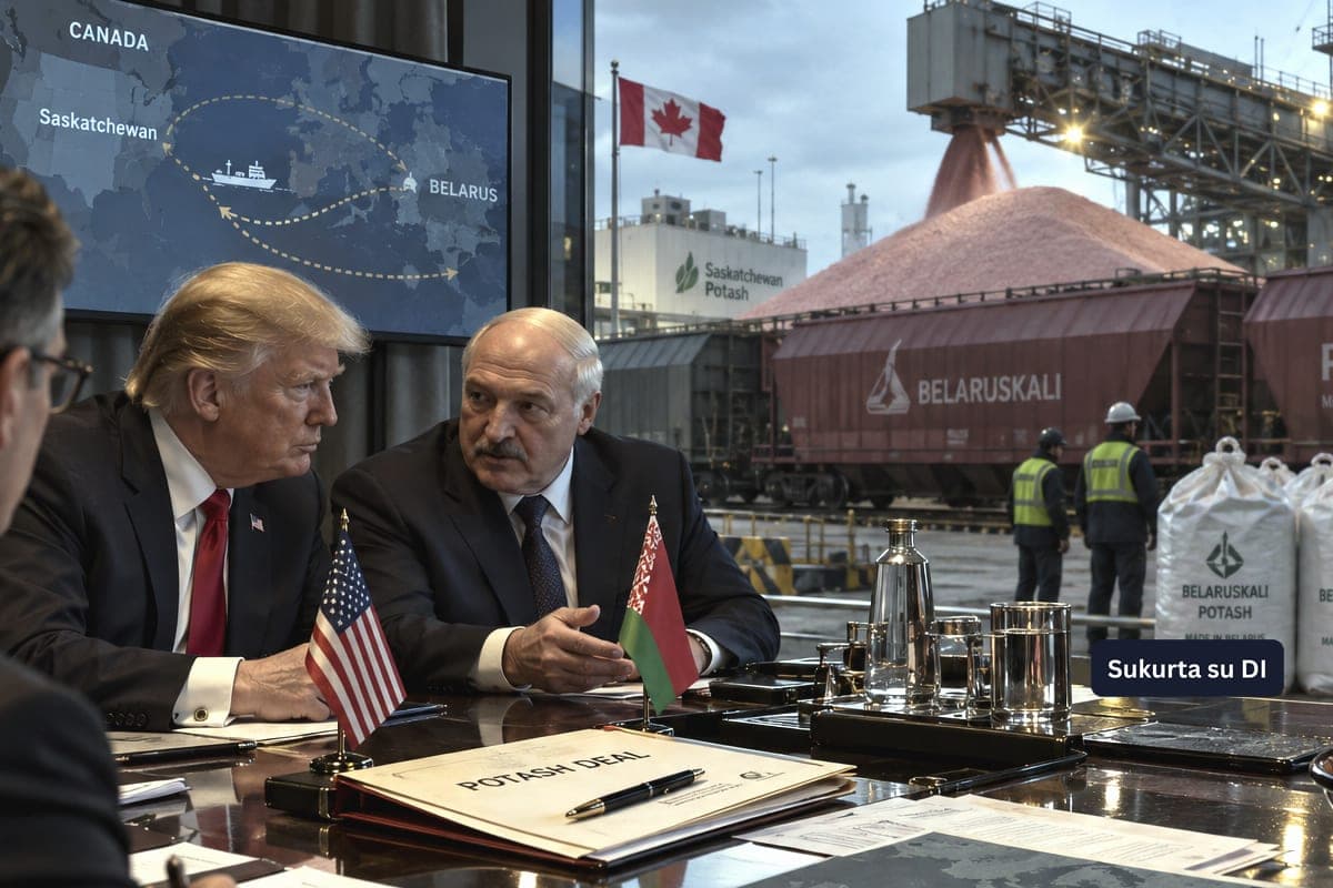 D. Trumpas siūlo milžinišką kalio trąšų sandorį su Baltarusija: pigesnėmis žaliavomis siekia pakeisti Kanados produkciją