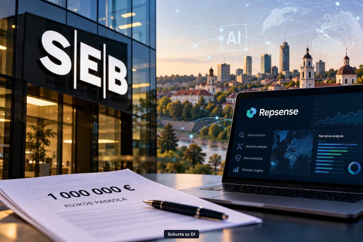 Pirmasis toks SEB sandoris Lietuvoje – lietuvių DI startuolis „Repsense“ gavo 1 mln. eurų