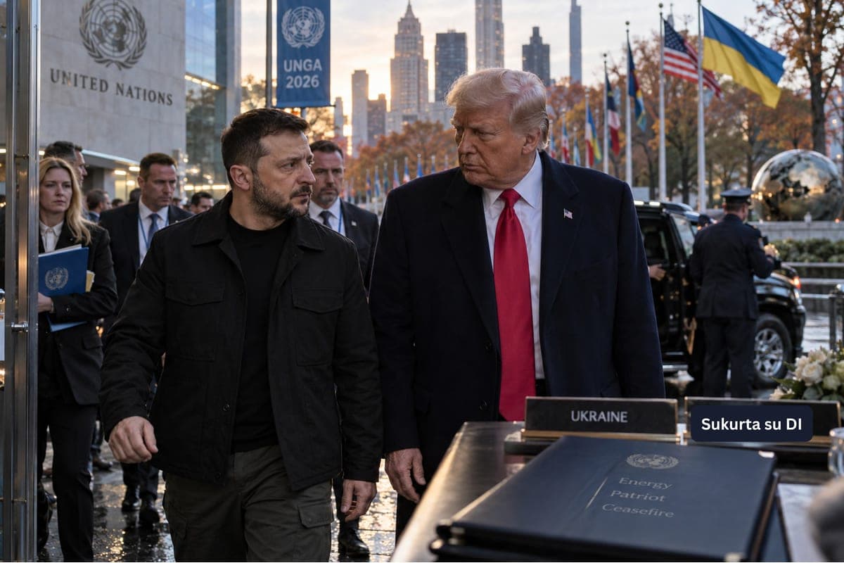 V. Zelenskis po susitikimo su D. Trumpu: JAV ir Ukraina siekia užbaigti karą dar iki žiemos