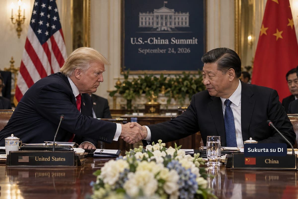 Xi Jinpingas perspėjo D. Trumpą apie Tukidido spąstus: JAV ir Kinija susitarė dėl prekybos, tačiau Taivano klausimas lieka neišspręstas