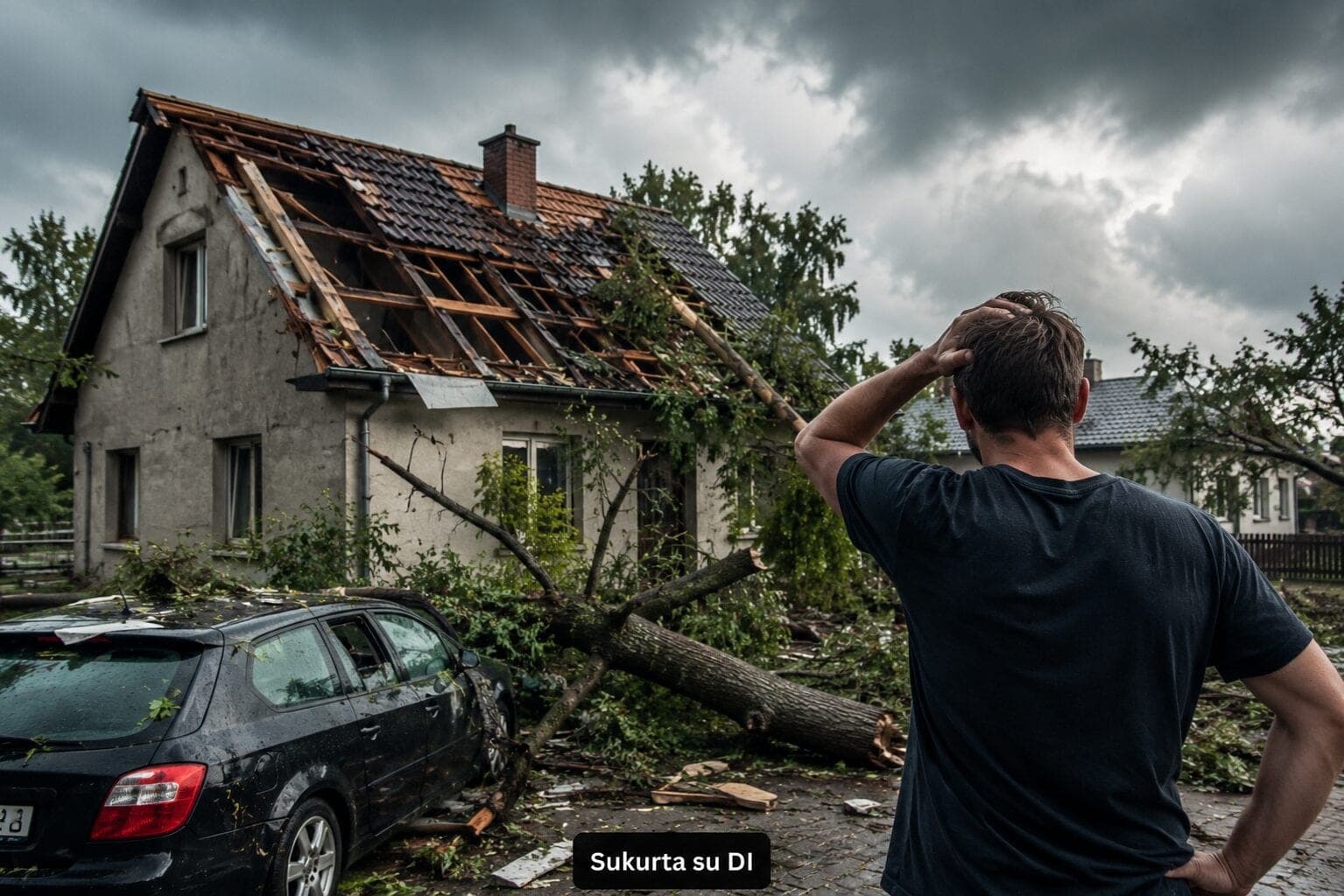 Po audrų – augantis lietuvių nerimas: nuostoliai jau skaičiuojami milijonais