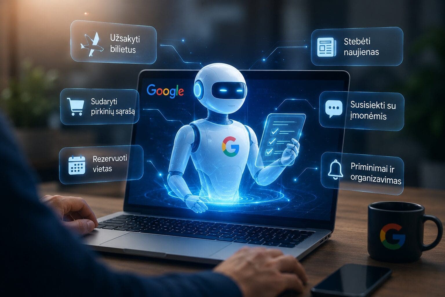 „Google“ ruošia interneto revoliuciją: DI agentai už jus atliks kasdienes užduotis