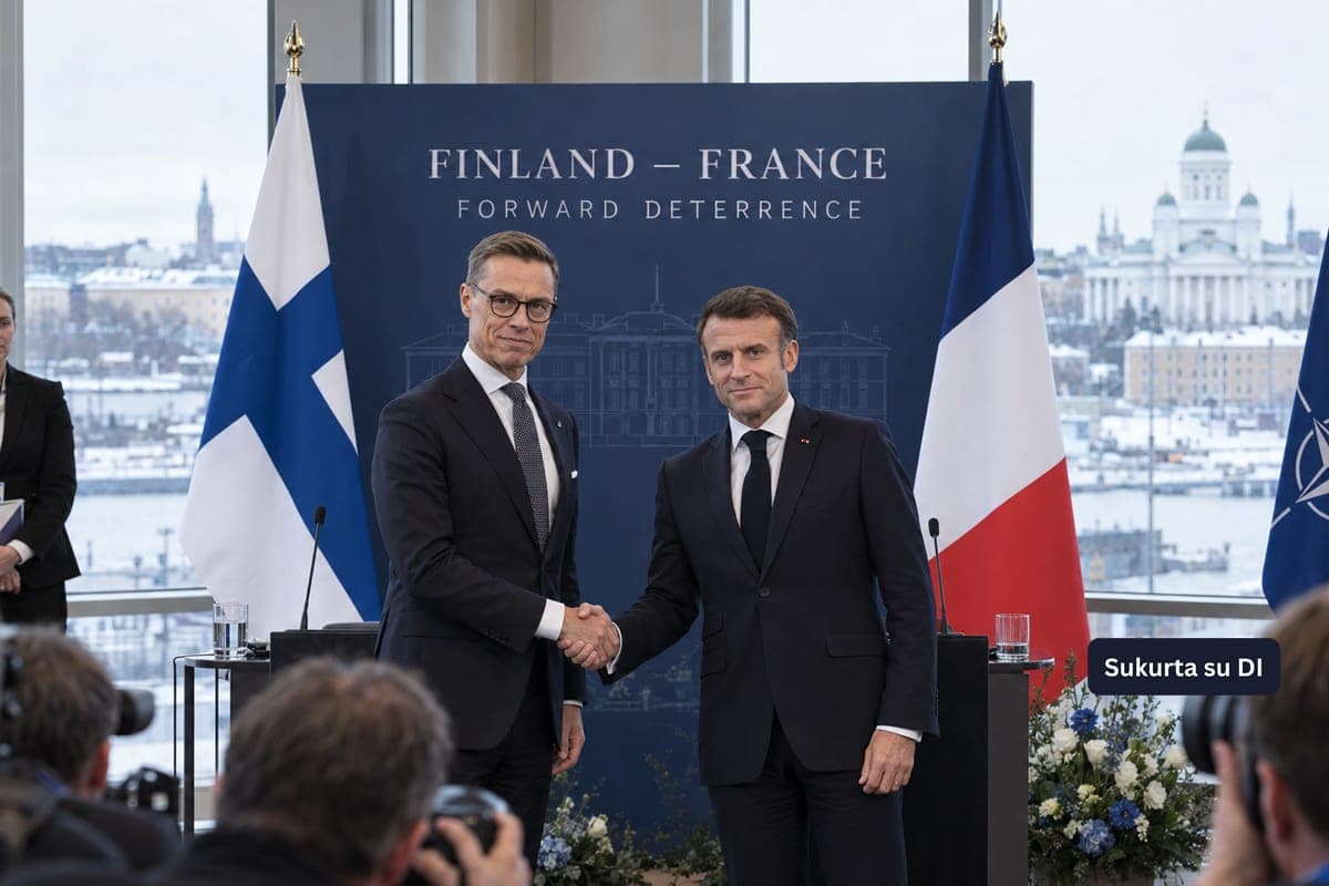 Suomija prisijungė prie Prancūzijos branduolinio atgrasymo iniciatyvos, tačiau ginklų priimti neketina