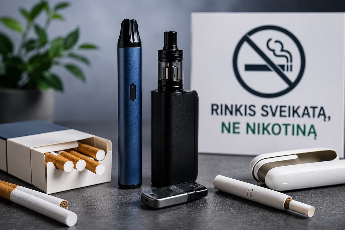 Elektroninės cigaretės keičia rūkymo įpročius: ekspertai perspėja dėl augančios jaunimo priklausomybės