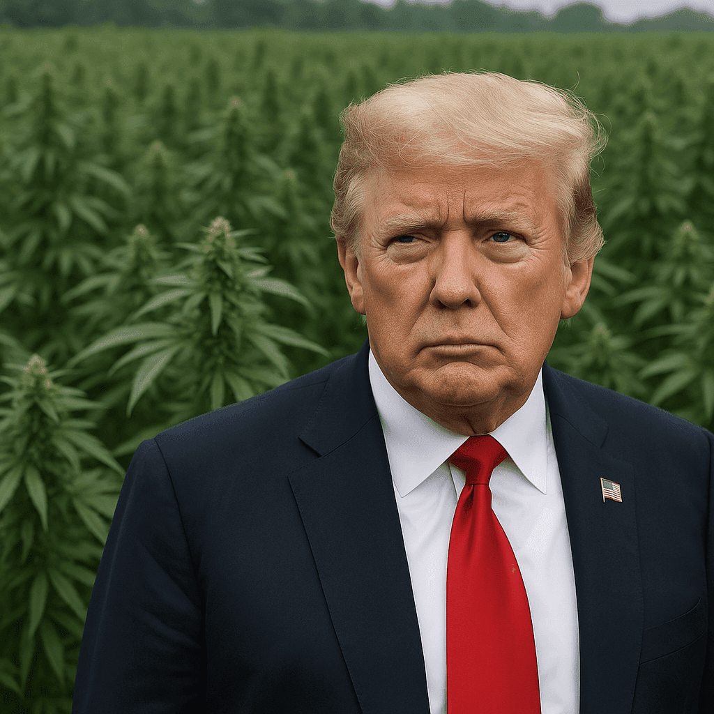 D. Trumpas gali uždegti žalią šviesą marihuanai JAV