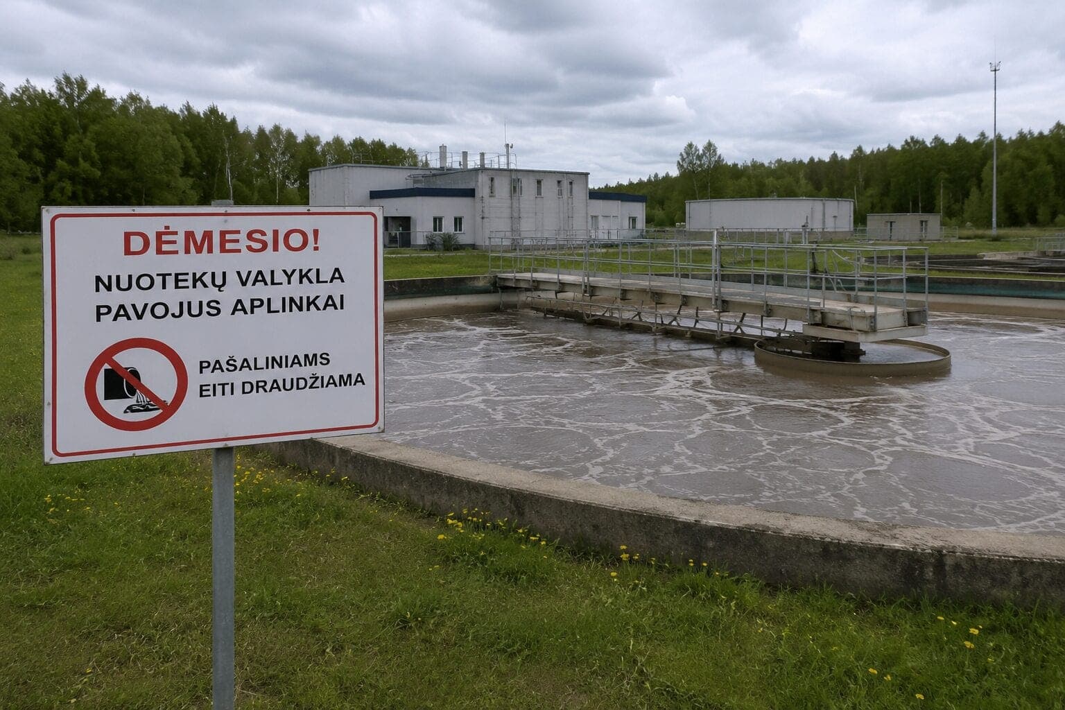 Po virtinės taršos atvejų – rimtas signalas Žiežmariuose: svarstoma stabdyti nuotekų valyklą