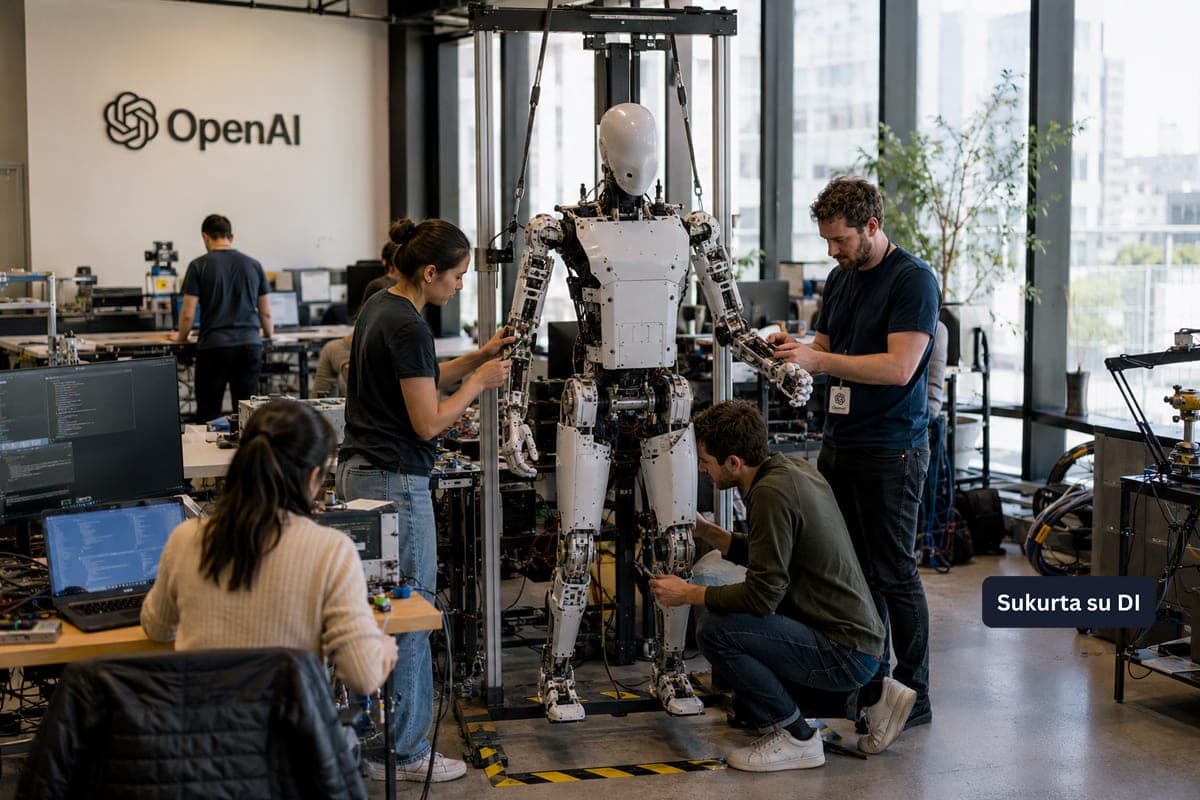„OpenAI“ kuria humanoidinį robotą – Samas Altmanas ateityje jį mato beveik kiekvienuose namuose