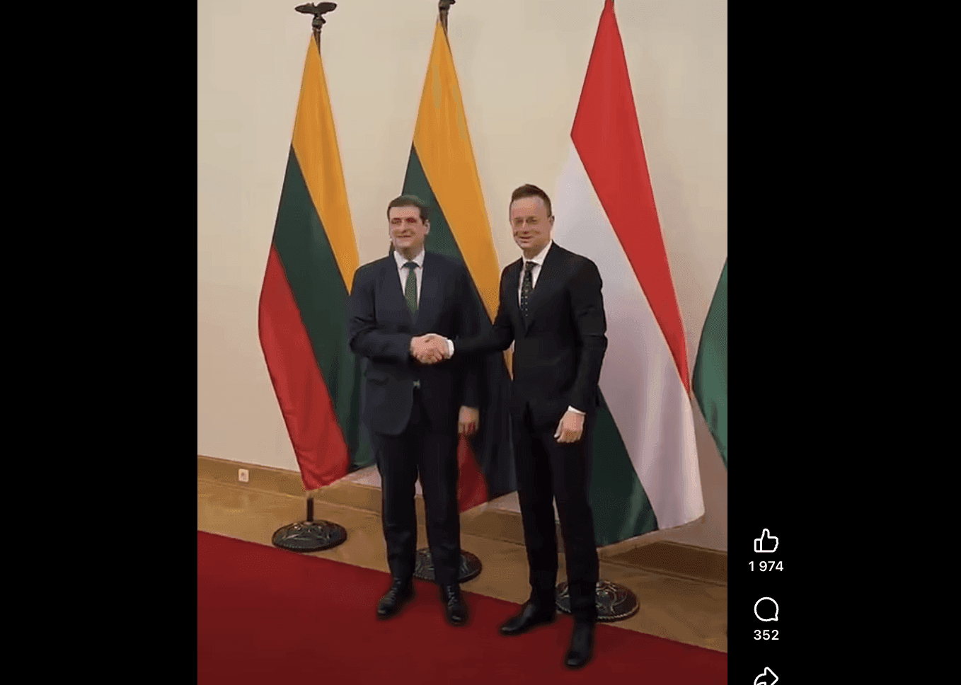 „Prezidentas“ Žemaitaitis lankosi Vengrijoje: susitiko su užsienio reikalų ministru P. Szijjarto