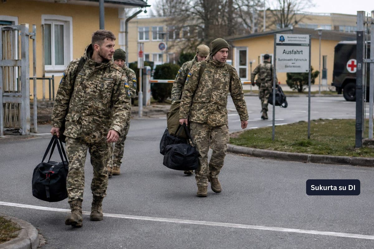 Šimtai Ukrainos karių Vokietijoje po mokymų negrįžo į dalinius – dalis pasitraukė tiesiai iš poligonų