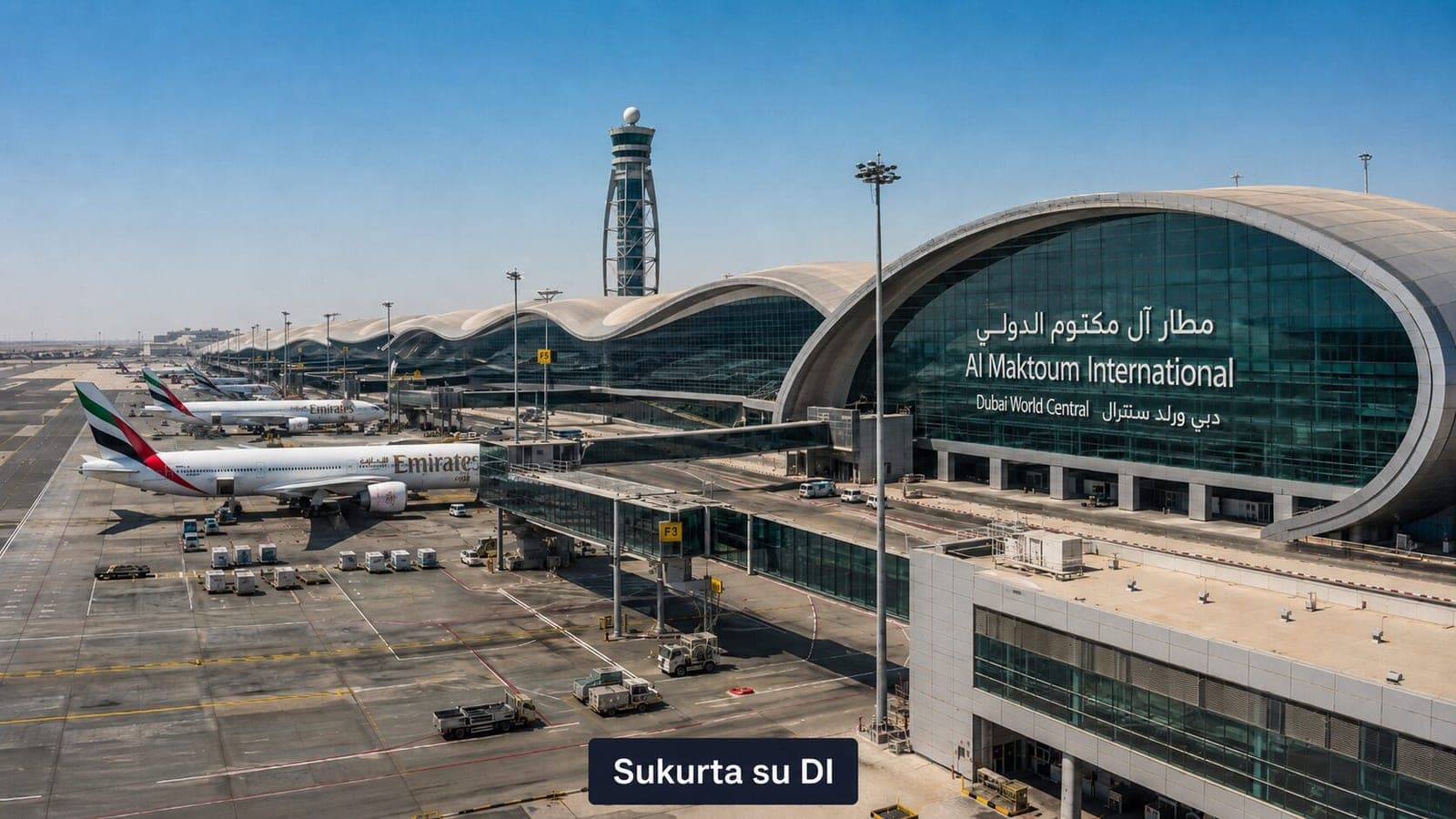Dubajus vėl stebina pasaulį: už 35 mlrd. dolerių kyla oro uostas, kokio dar nebuvo
