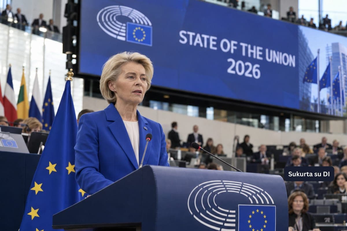 U. von der Leyen rengiasi svarbiausiai metų kalbai: ko gali tikėtis Europa?