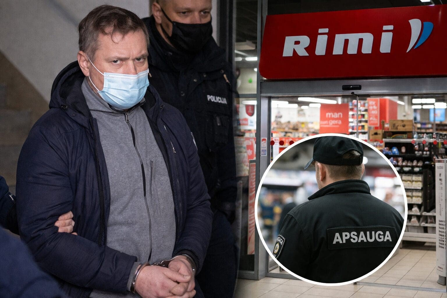 Pandemijos metu į „Rimi“ apsauginį šovęs D. Varnas nuo belangės neišsisuko