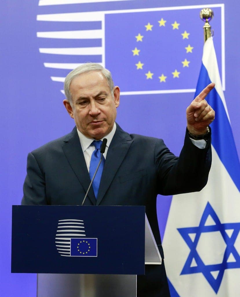 Besitęsiant anti-Hamas protestams, B. Netanyahu pakartojo grasinimus užimti Gazos teritoriją