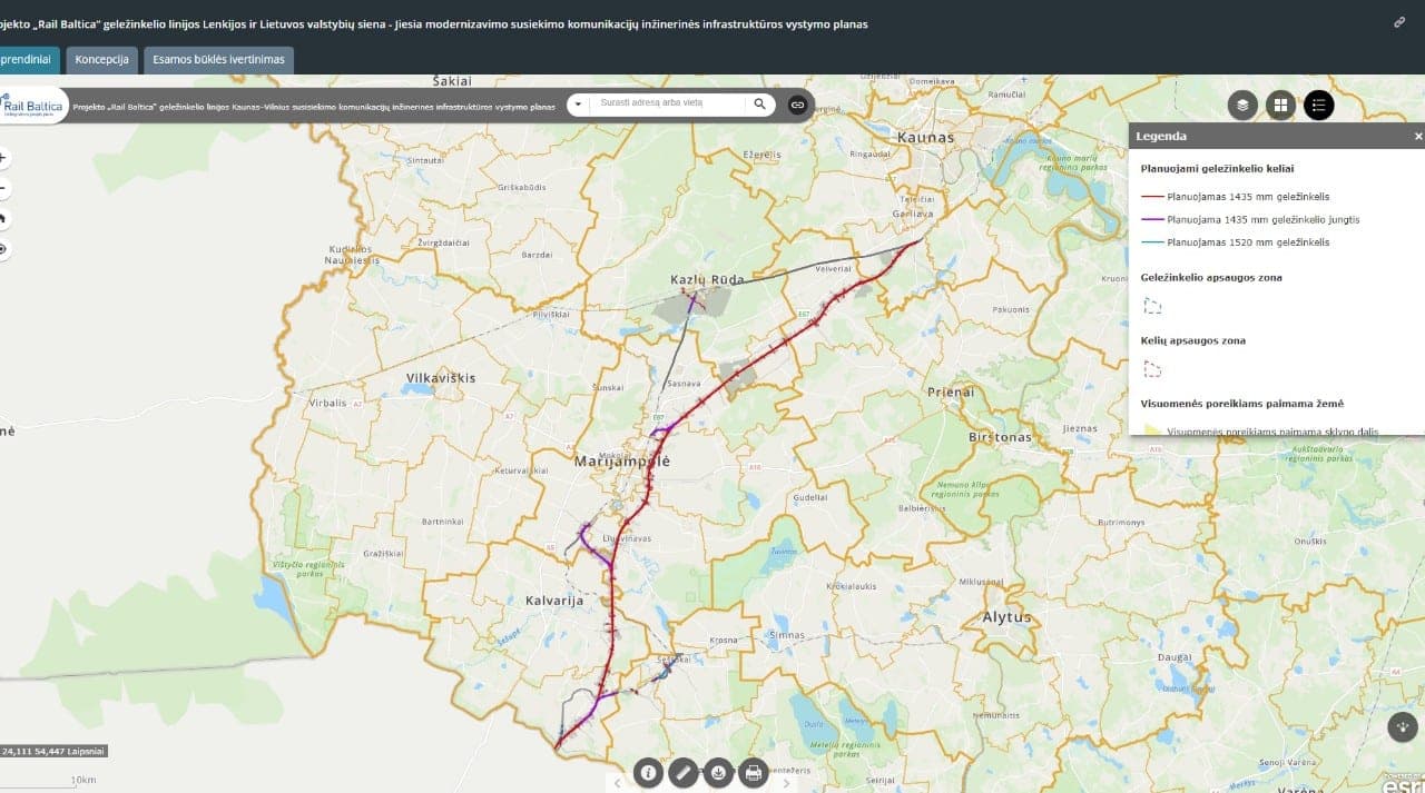 Žinoma kur bus „Rail Baltica“ vėžė: pasitikrinkite ar neina per jūsų sklypą