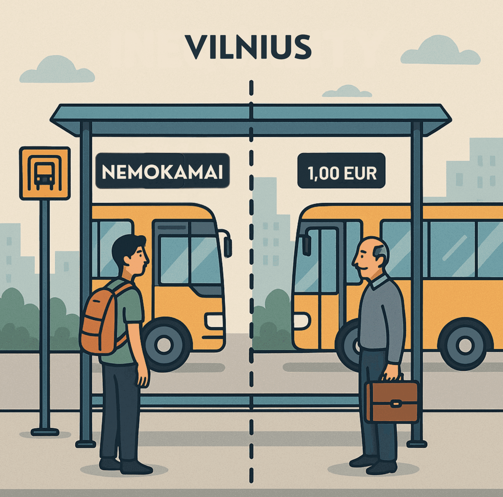 Vilniuje – siūlymas visus ukrainiečius ir kitąmet nemokamai vežioti viešuoju transportu