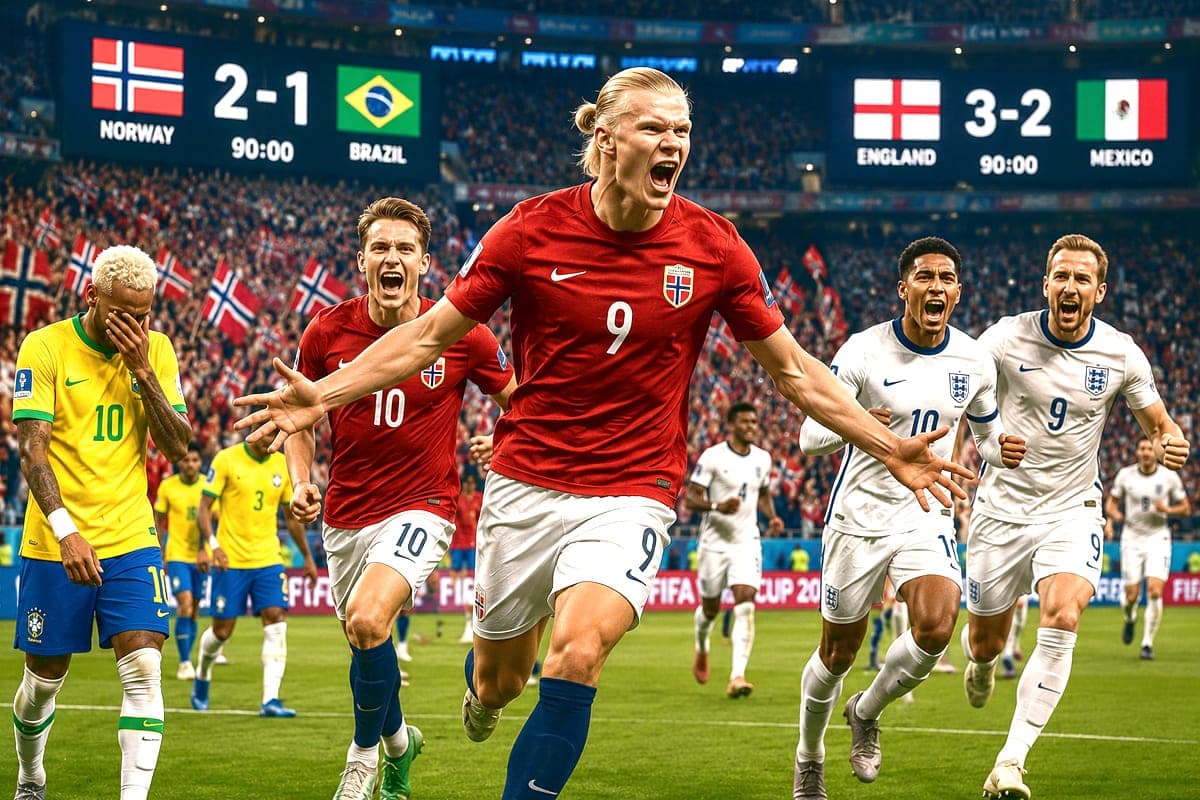 Brazilija ir Meksika čempionatą baigė: Norvegija su Anglija surengs netikėtą ketvirtfinalio akistatą