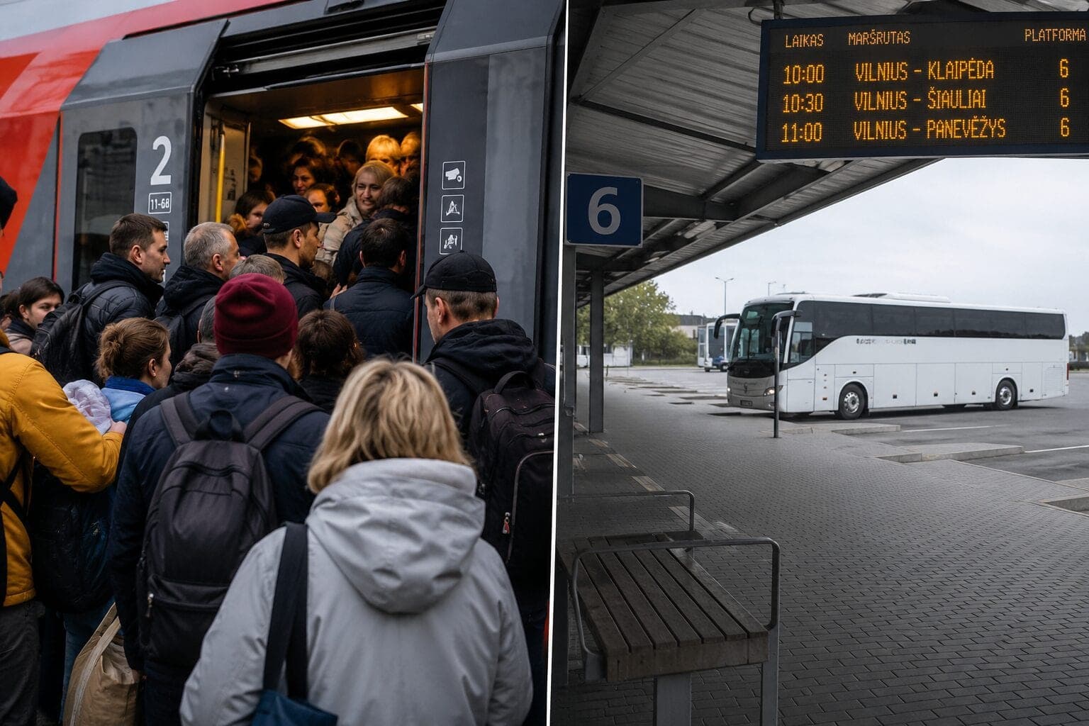 Traukiniuose – grūstys, autobusų maršrutai tuštėja: vežėjai prakalbo apie diskriminaciją