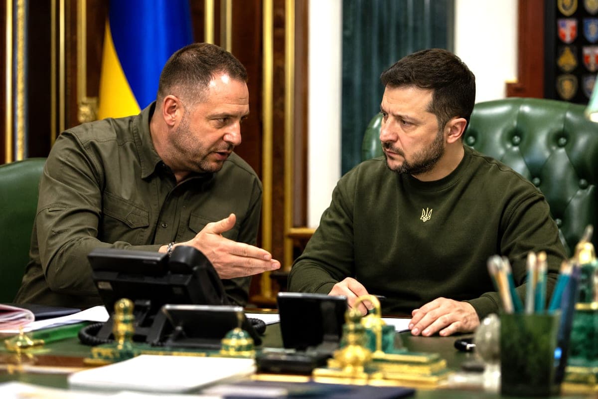 Ukrainos teismas nurodė suimti buvusį Volodymyro Zelenskio administracijos vadovą Andrijų Jermaką