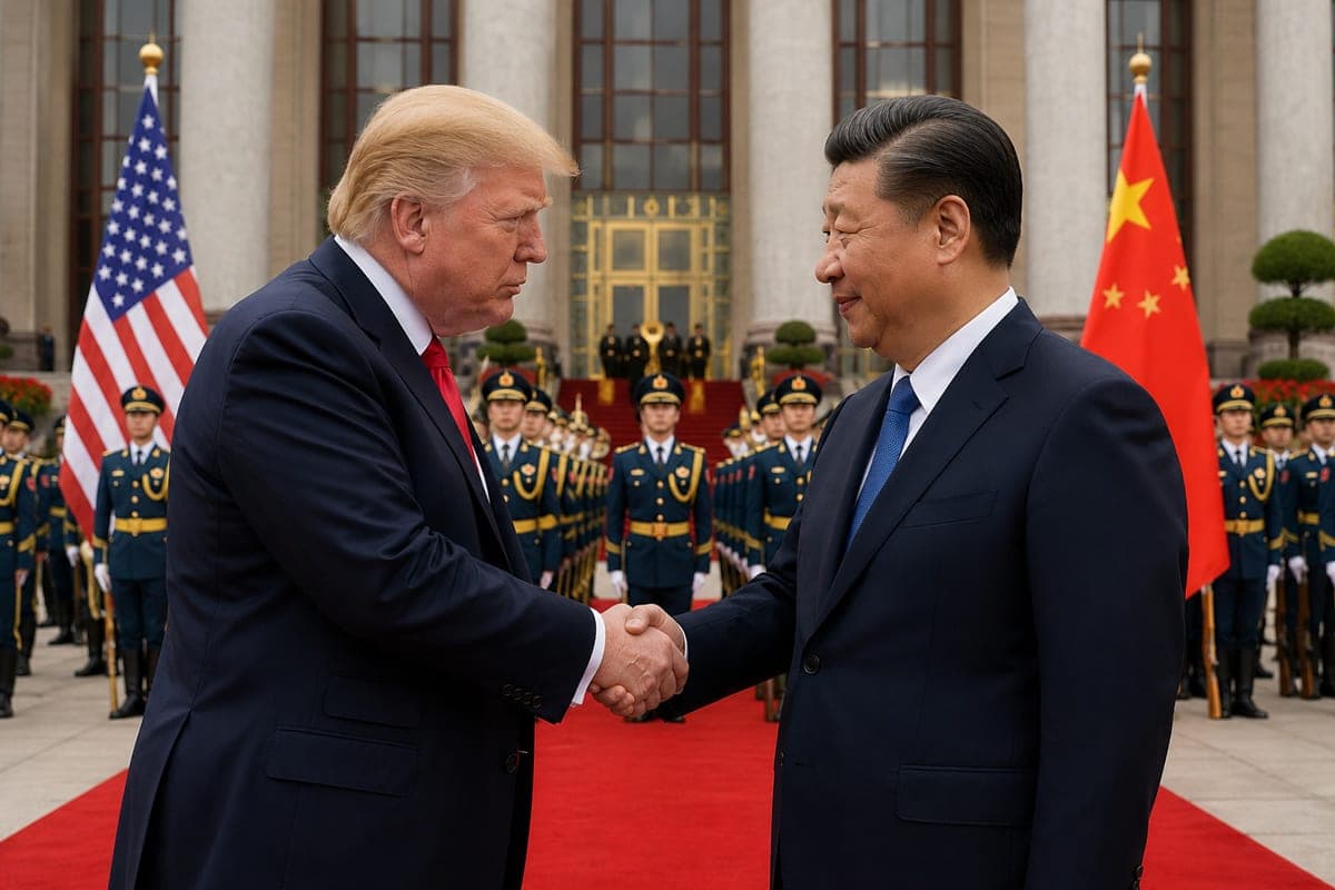 Donaldas Trumpas ir Xi Jinpingas Pekine pradėjo derybas dėl prekybos, Irano ir Taivano