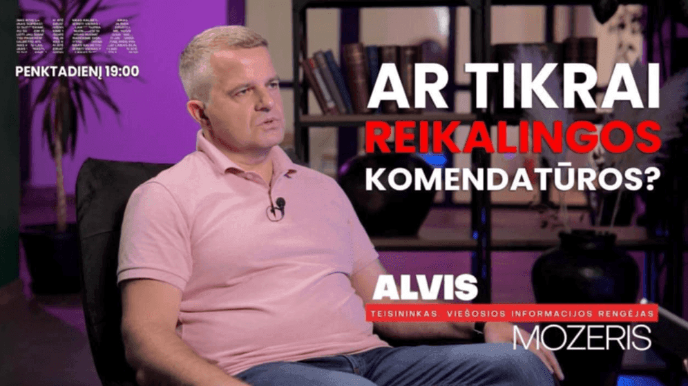 Alvis Mozeris laidoje „Riba“: lietuviai praranda savo teises ir laisves