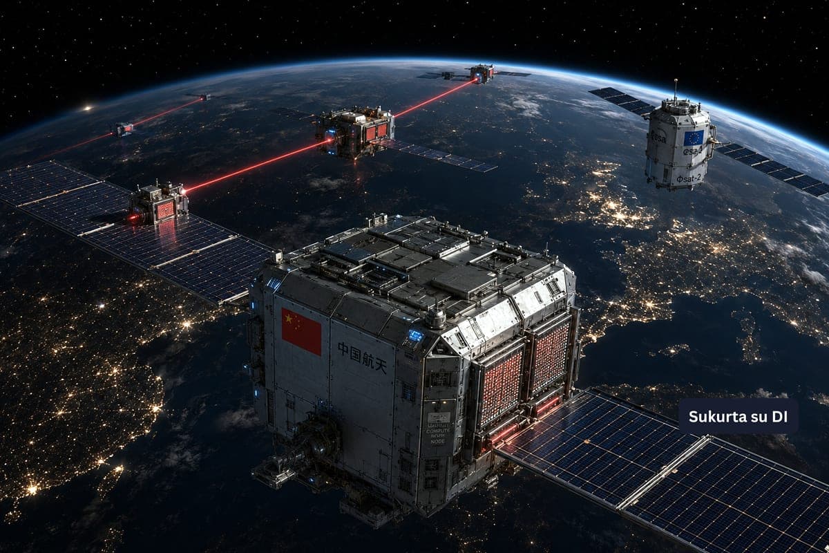 Kinija perkelia duomenų centrus į orbitą: Europa baiminasi prarasti technologinį savarankiškumą
