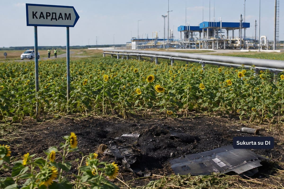 Dronas sprogo prie strateginio Bulgarijos dujotiekio: Kyjivas neigia jį tyčia nukreipęs į šalį