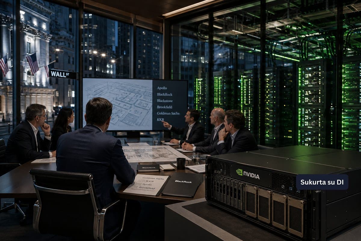 „Nvidia“ ir Volstrito milžinės rengia 500 mlrd. dolerių finansavimo sistemą dirbtinio intelekto infrastruktūrai
