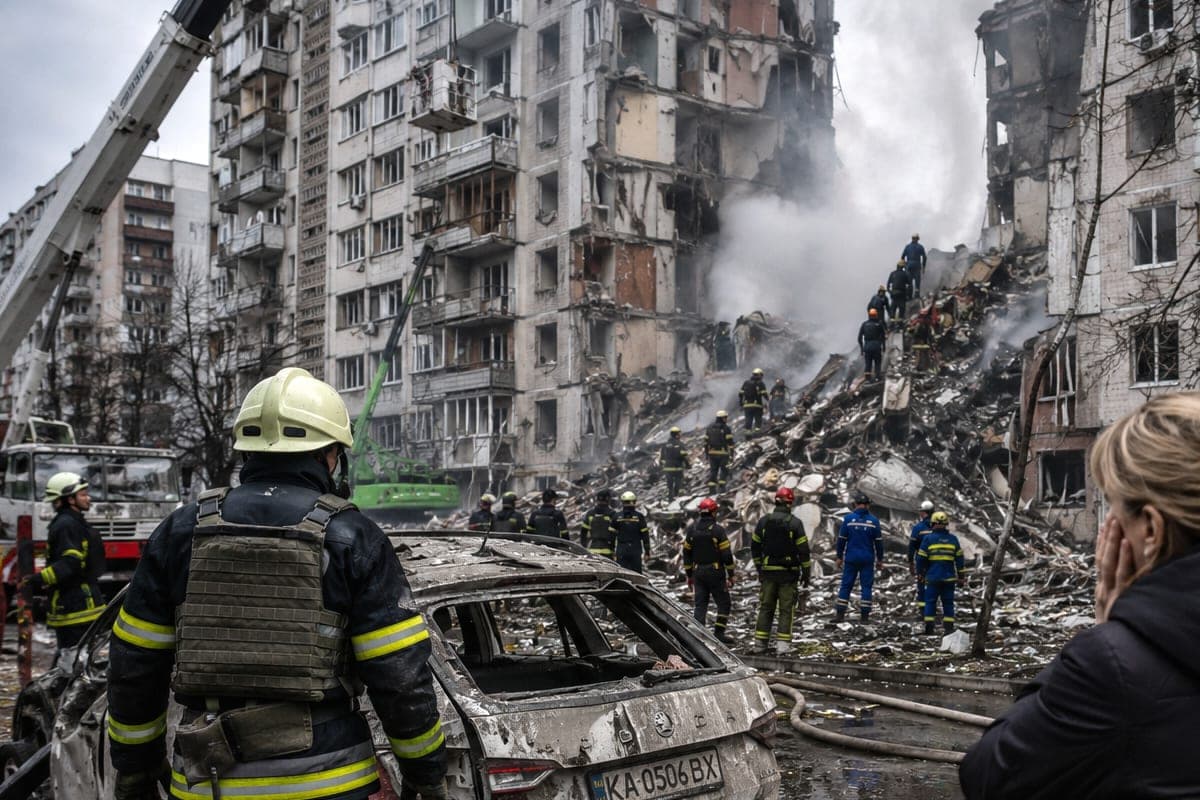 Kyjivo tragedija gilėja: po masinės Rusijos atakos žuvusiųjų skaičius išaugo iki 30