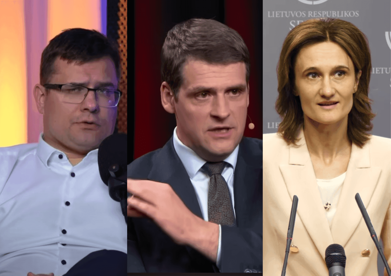 L. Kasčiūnas ir V. Čmilytė-Nielsen „spaudžia“ prezidentą: „Nemuno aušra“ turi likti už borto?