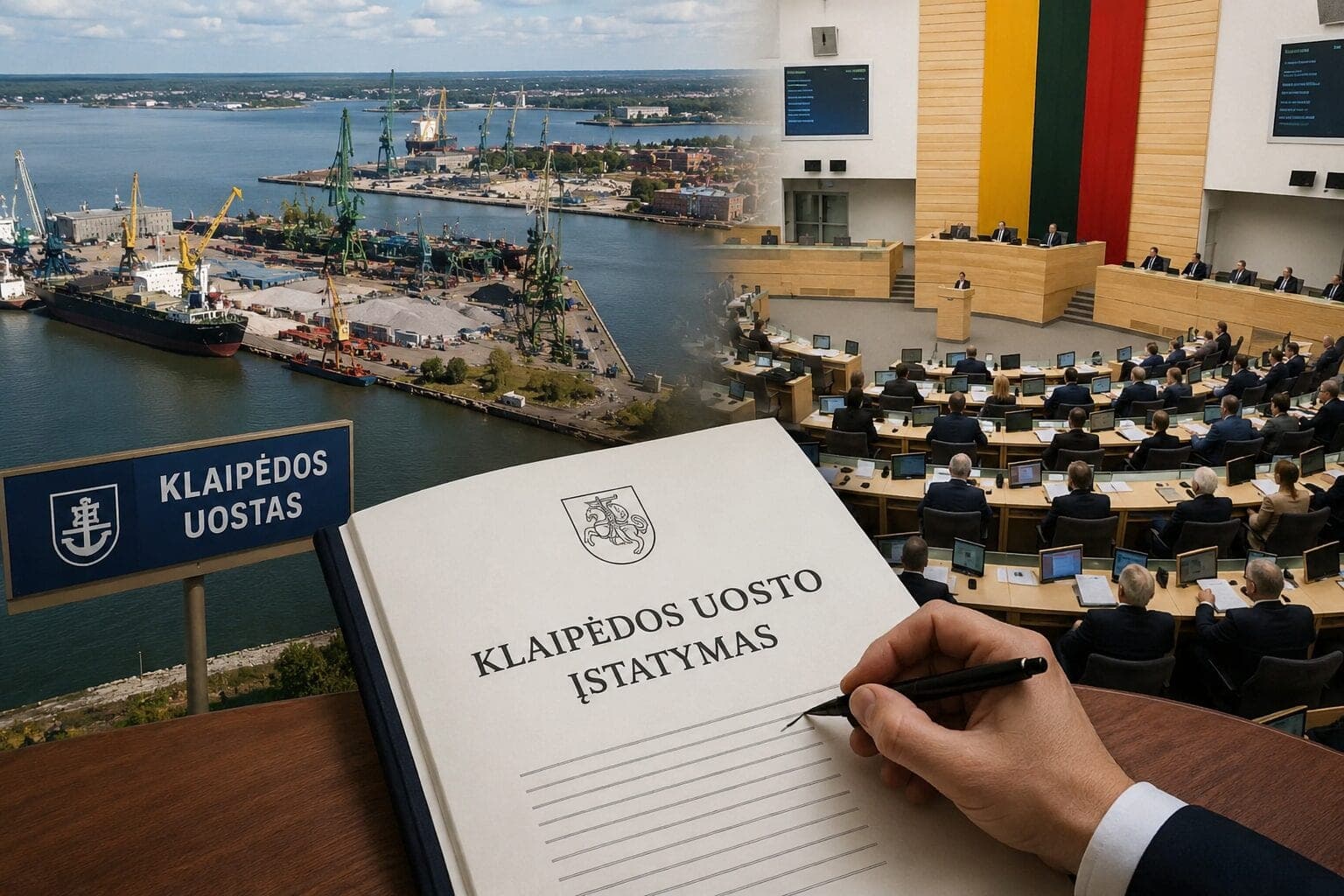 Nausėdos veto suveikė: Seimas perrašė Klaipėdos uosto įstatymą