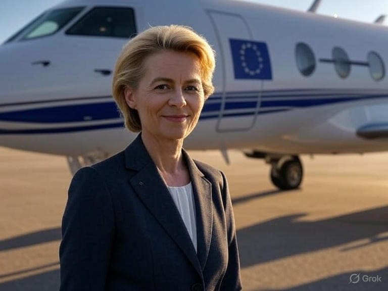 Ursulos von der Leyen kelionių privačiu lėktuvu kaina atima žadą: „klimato darbotvarkė“ tik žemėje?
