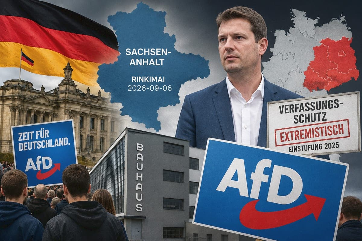 Vokietijoje artėja istorinis lūžis: AfD gali pirmą kartą perimti žemės valdžią