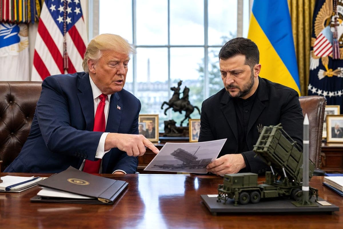 D. Trumpas pažadėjo Ukrainai „Patriot“ raketų gamybos licencijas