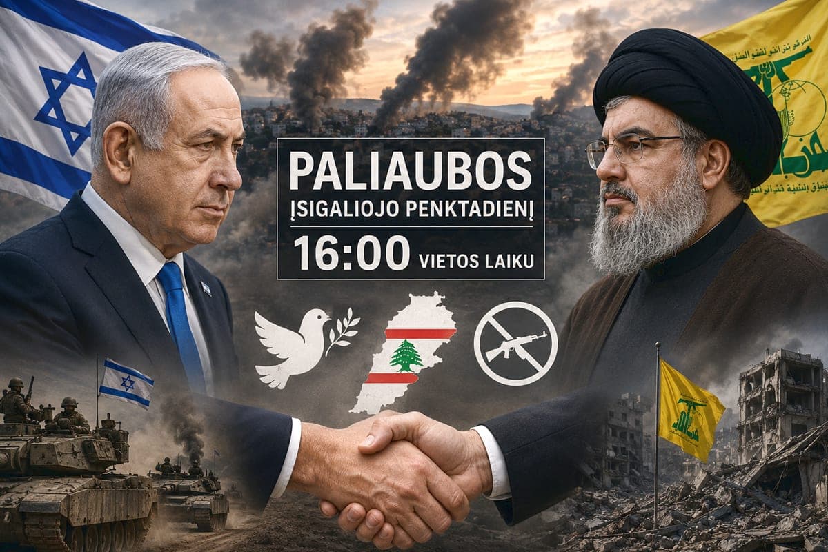 Paliaubos ant parako statinės: Izraelis ir „Hezbollah“ sutiko stabdyti ugnį, bet karas dar nesitraukia
