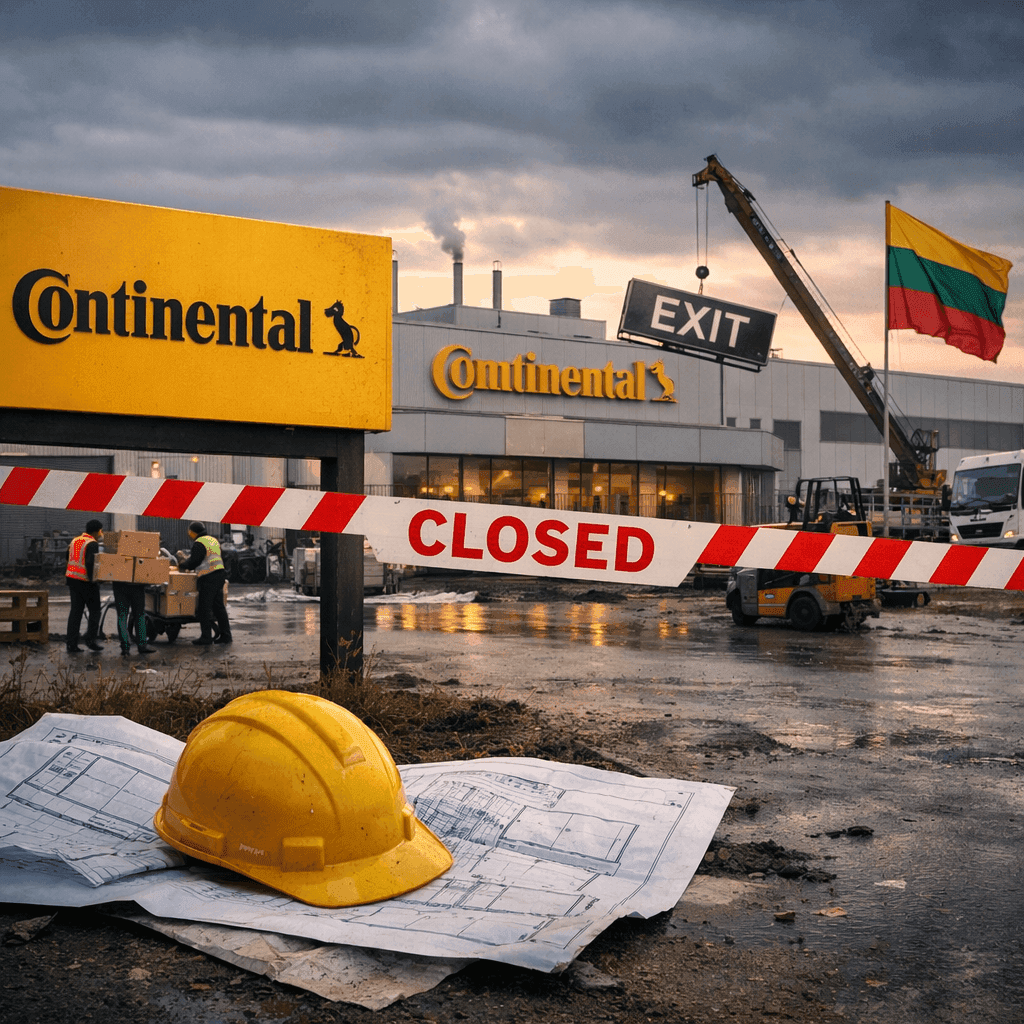Dar neseniai plėtrą planavęs „Continental“ traukiasi iš Lietuvos