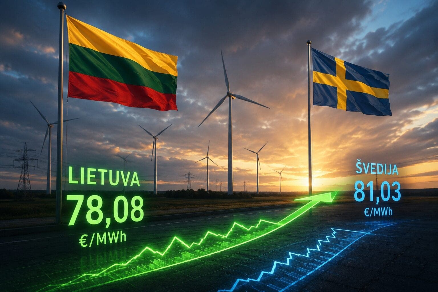 Lietuva aplenkė Švediją: elektros rinkoje – istorinis lūžis