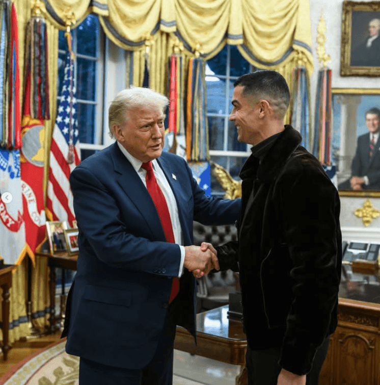 Ronaldo apsilankė Baltuosiuose rūmuose: pokalbis su Trumpu ir vakarienė su Saudo Arabijos sosto princu