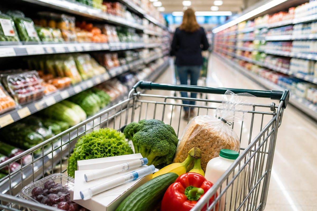 Lieknėjimo vaistai smogia prekybos centrams: britai suvalgo mažiau, o maisto sąskaitos traukiasi šimtais milijonų