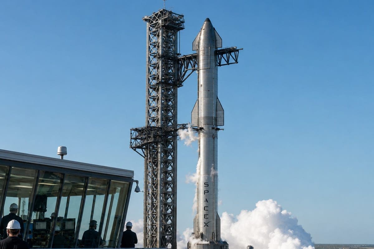 „Starship“ vėl sustojo prieš pat startą: E. Musko trilijoninė istorija stringa dėl techninės detalės