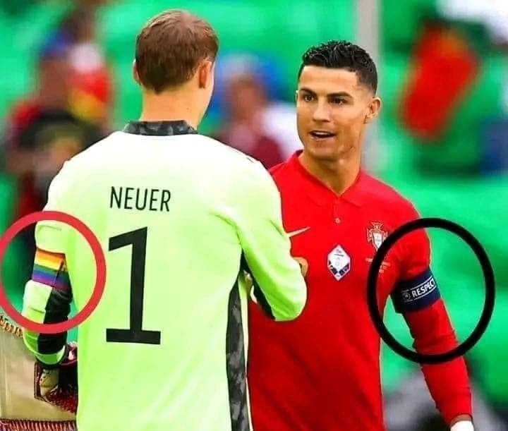 Portugalijos rinktinės kapitonas C. Ronaldo – vienintelis, neužsidėjęs LGBT raiščio