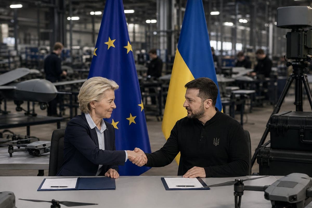 Europa perkelia Ukrainos dronų karą į savo gamyklas: pasirašytas plataus masto susitarimas