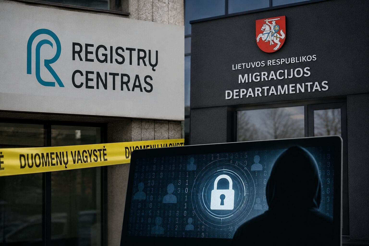 Registrų centro skandalas plečiasi: duomenų vagystė veda į Migracijos departamentą