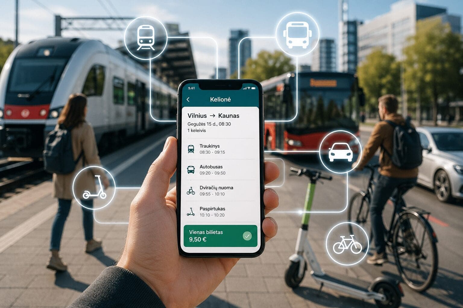 Pamirškite atskirus bilietus: Lietuva juda link vienos sistemos visam transportui