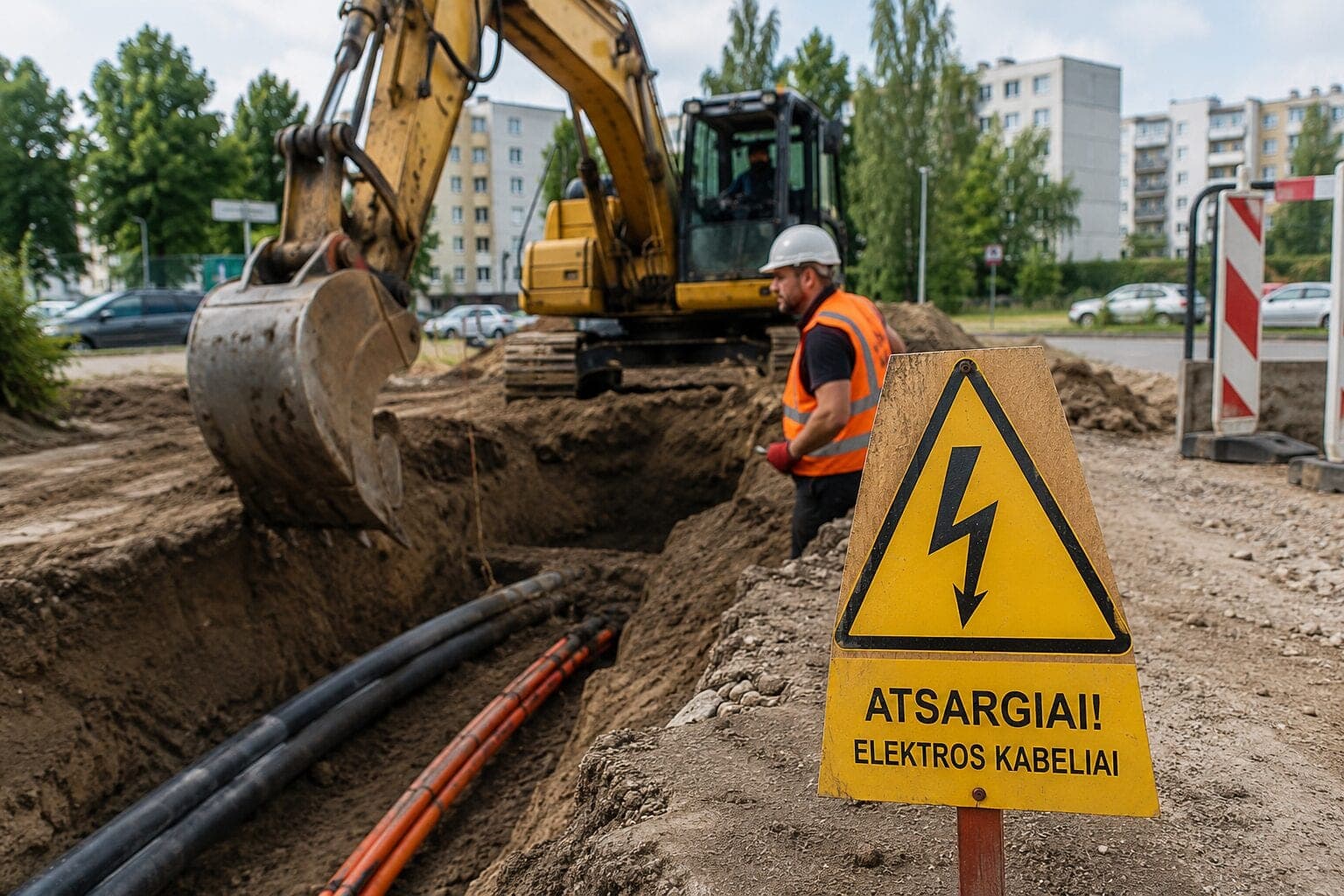 Perspėja kasančius žemę: dėl vienos klaidos be elektros gali likti visas rajonas