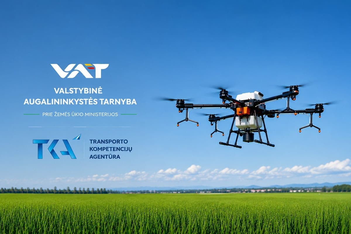 Dronai kyla virš laukų, bet purkšti dar negali: ūkininkams priminta, kur baigiasi technologijų laisvė