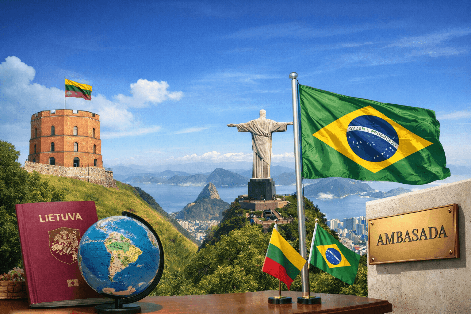 Lietuva žvalgosi į Pietų Ameriką: svarstoma apie ambasadą Brazilijoje