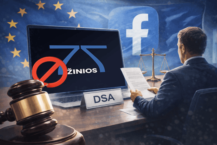 Europos DSA ginčų sprendimo institucija: „77 Žinios“ Facebook paskyra blokuota nepagrįstai