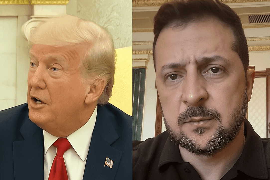 Pokalbis, sukėlęs bangas: Trumpas tiesiai paklausė Zelenskio, ar Ukraina gali smogti Maskvai