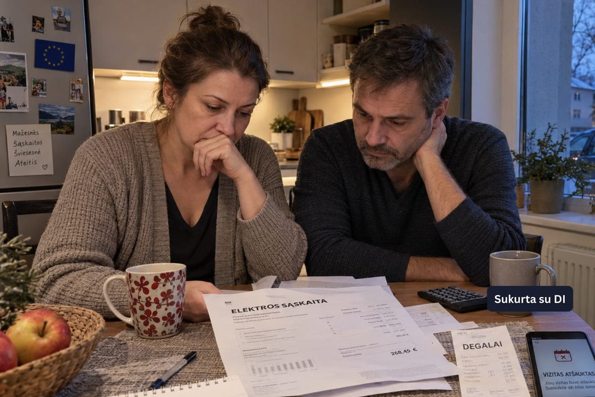 Europiečiai dėl energijos sąskaitų atsisako gydytojų ir artimųjų lankymo: apklausa atskleidė ilgalaikį skurdą
