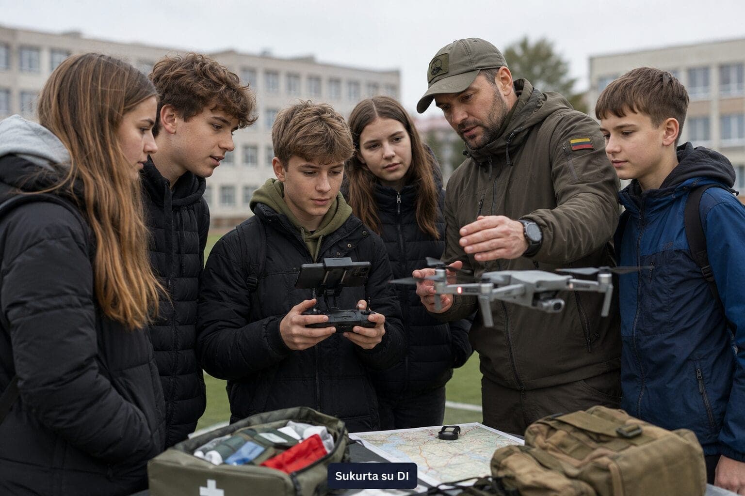 Moksleiviams – nauji gynybos ir dronų valdymo mokymai: ruoš ir krizėms, ir technologijų ateičiai